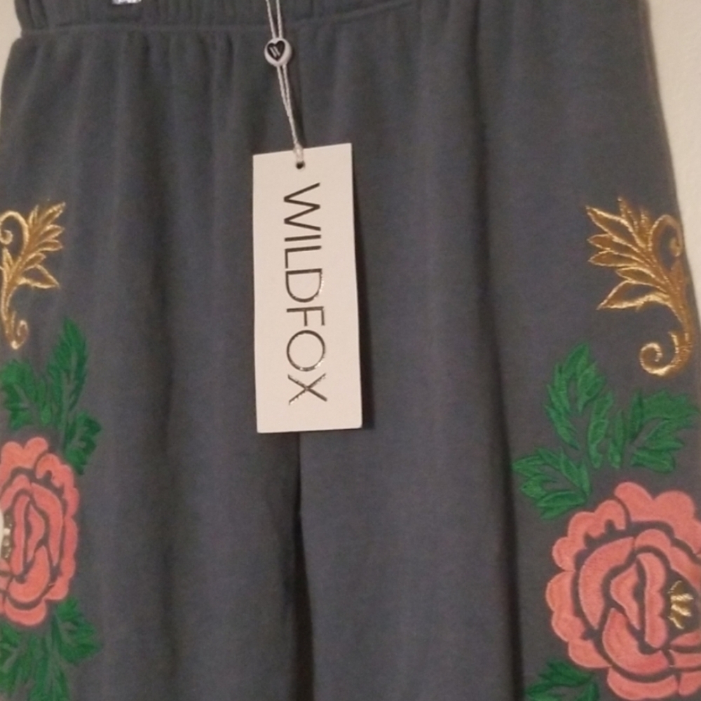 NWT Wildfox Floral Printed Joggers
